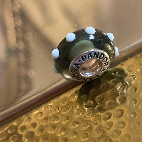 PANDORA “SEEING SPOTS” MURANO & STERLING SILVER BEAD - Picture 2 of 9